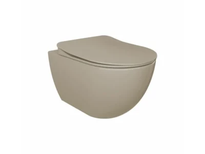 Κρεμαστή λεκάνη WC Τουαλέτας Free FE-320 Cappucino Matt 51 cm από Υαλώδη πορσελάνη.