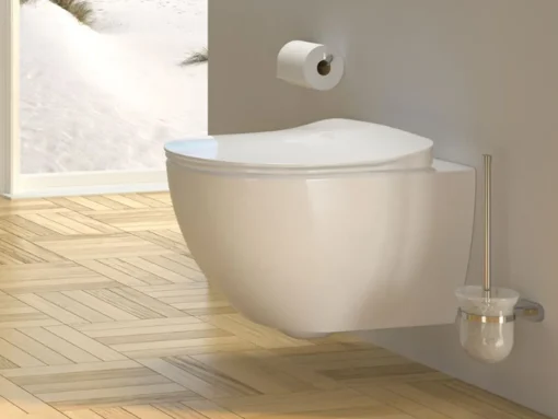 Κρεμαστή λεκάνη WC Τουαλέτας Free Rimless 51 cm από Υαλώδη πορσελάνη. Με λειτουργία Μπιντέ.