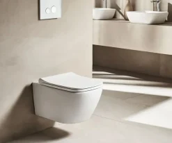 Κρεμαστή λεκάνη WC Τουαλέτας Fresh FRE-5160 White 53 cm από Υαλώδη πορσελάνη.