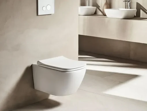 Κρεμαστή λεκάνη WC Τουαλέτας Fresh FRE-5160 White 53 cm από Υαλώδη πορσελάνη.
