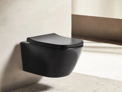 Κρεμαστή λεκάνη WC Τουαλέτας Fresh FRE-5160N Black Matt 53 cm από Υαλώδη πορσελάνη.