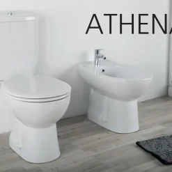 Λεκάνη τουαλέτας Χαμηλής Πίεσης με Καζάνι και Κάλυμα Athena με Μπιντέ 68 cm.