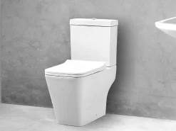 Λεκάνη τουαλέτας Χαμηλής Πίεσης με Καζάνι και Κάλυμα Perla 66 cm.
