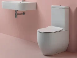 Λεκάνη τουαλέτας με Καζάνι, Κάλυμα και Μηχανισμό Flo BTW 60 cm.