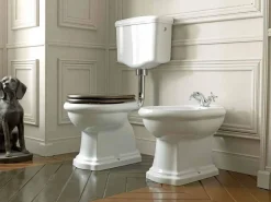 Λεκάνη τουαλέτας Υψηλής Πίεσης με Καζάνι και Κάλυμα Kerasan Retro Low Level 70 cm.