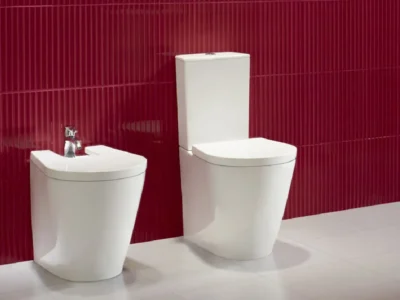 Λεκάνη τουαλέτας Χαμηλής Πίεσης με Καζάνι και Κάλυμα Sanitana Glam 60 cm.