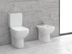 Λεκάνη τουαλέτας με Καζάνι, Κάλυμα και Μηχανισμό Square 66 cm.