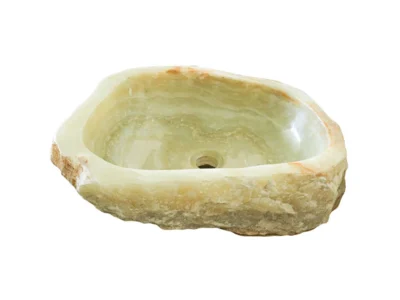 Επιτραπέζιος πέτρινος νιπτήρας μπάνιου A-14 50 X 40 cm.