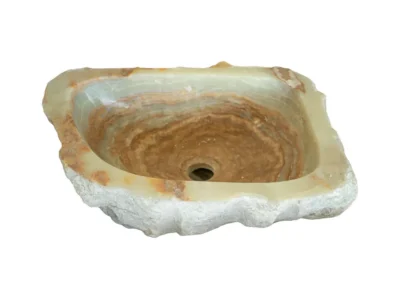 Επιτραπέζιος πέτρινος νιπτήρας μπάνιου A-75 46 X 33 cm.