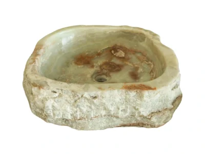 Επιτραπέζιος πέτρινος νιπτήρας μπάνιου A-80 44 X 44 cm.