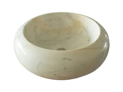 Επιτραπέζιος πέτρινος νιπτήρας μπάνιου C-10 40 X 40 cm.