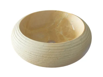 Επιτραπέζιος πέτρινος νιπτήρας μπάνιου C-20 40 X 40 cm.