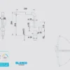 Μπαταρία Κουζίνας Νεροχύτη Blanco Linus S-F με δυνατότητα Κατάκλισης.