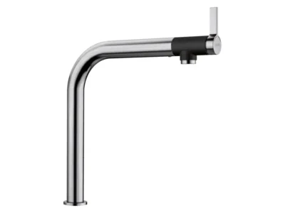 Μπαταρία Κουζίνας Blanco Vonda. Υψηλό περιστρεφόμενο ρουξούνι σε απόχρωση Inox Matt.