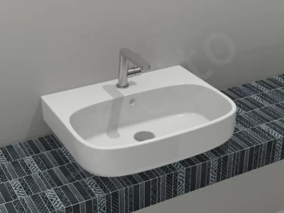 Επιτραπέζιος νιπτήρας μπάνιου Beyou 55 x 43 cm με υπερχείλιση.