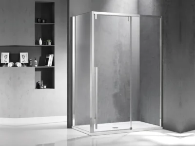 Ορθογώνια καμπίνα ντουζιέρας με Διαφανές κρύσταλλο ασφαλείας Santorini 500 REC 130 x 70 cm
