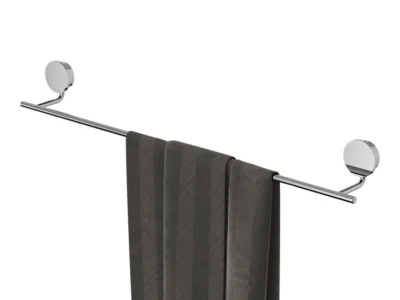 Μεταλλική πετσετοθήκη μπάνιου επιτοίχιας τοποθέτησης Geesa Opal Chrome 7207-100. Κατασκευασμένη από Συμπαγή ορείχαλκο με αντιδιαβρωτική προστασία.