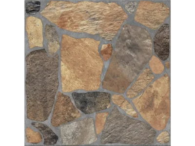 Πλακάκια δαπέδου Pebble Brown 33 x 33 cm με Matt ανάγλυφη επιφάνεια.