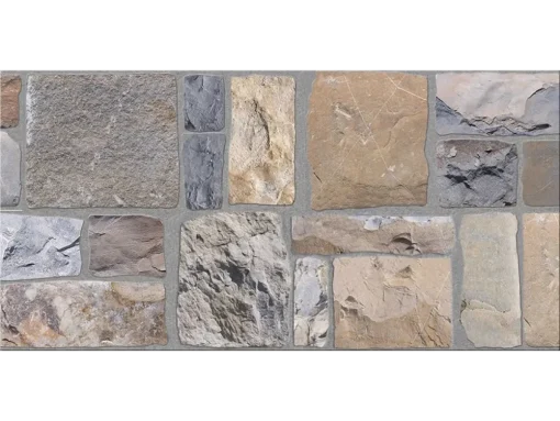 Πλακάκια επένδυσης Gran Sasso Grigio 21 x 43 cm με Matt ανάγλυφη επιφάνεια.