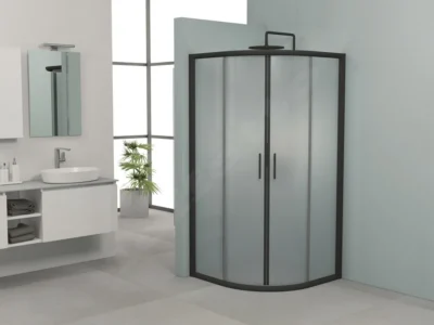 Γωνιακή καμπίνα ντουζιέρας Διαφανές Κρύσταλλο ασφαλείας Frost Fred-210 FR 80 x 80 cm.