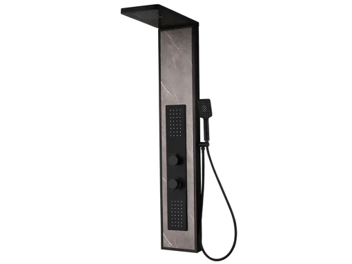 Στήλη Υδρομασάζ Nios S9237-4 25 x 140 cm Black.