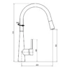 Μπαταρία Κουζίνας Eveberg Senten Chrome.