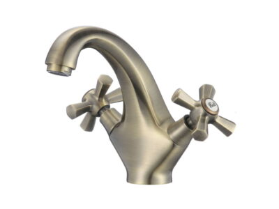 Επικαθήμενη Μπαταρία Eveberg Νιπτήρα Terra Bronze με Βαλβίδα Pop - Up.