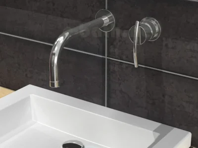 Επίτοιχη Μπαταρία Νιπτήρα Active Wall Chrome.