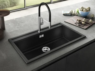 Νεροχύτης Κουζίνας Elleci Best 360 86 x 51 cm σε απόχρωση Black.