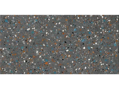 Πορσελανάτα πλακάκια δαπέδου Τεχνογρανίτη Gobi Nero 60 x 120 cm.