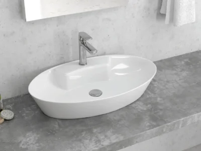 Επιτραπέζιος νιπτήρας μπάνιου LT-3203 61 x 36 cm White χωρίς υπερχείλιση.