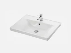 Επικαθήμενος νιπτήρας μπάνιου Sava 2065 65 x 46 cm White με υπερχείλιση