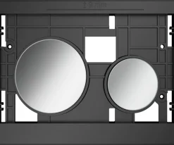 Βάση με Μπουτόν χειρισμού Tece Loop Modular 9240666 σε απόχρωση Chrome.