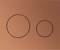 Βάση με Μπουτόν χειρισμού Tece Loop Plastic 9240937 σε απόχρωση Metallic Bronze.