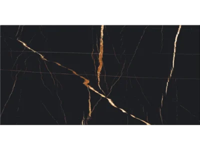 Πορσελανάτα πλακάκια δαπέδου Τεχνογρανίτη Vience Black Wonder 60 x 120 cm.