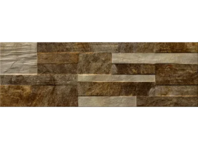 Πλακάκια επένδυσης Danubio Marron 17 x 52 cm με Matt ανάγλυφη επιφάνεια.