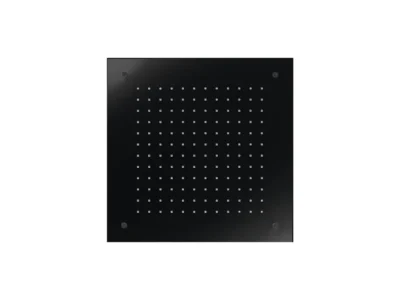 Εντοιχιζόμενη Κεφαλή ντουζ τετράγωνης διατομής Almar E044046-400 38 x 38 cm Black Matt.