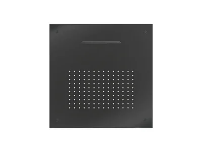 Εντοιχιζόμενη Κεφαλή ντουζ τετράγωνης διατομής Almar E044109-411 50 x 50 cm Black Brushed.