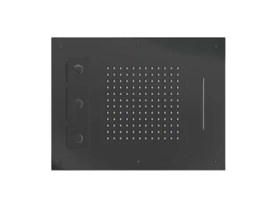 Εντοιχιζόμενη Κεφαλή ντουζ ορθογώνιας διατομής Almar E044189-411 63 x 48 cm Black Brushed.