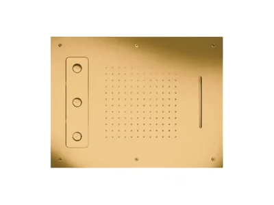 Εντοιχιζόμενη Κεφαλή ντουζ ορθογώνιας διατομής Almar E044189-211 60 x 48 cm Gold Brushed.