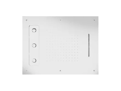 Εντοιχιζόμενη Κεφαλή ντουζ ορθογώνιας διατομής Almar E044189-300 63 x 48 cm White Matt.