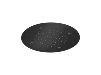 Εντοιχιζόμενη Κεφαλή ντουζ κυκλικής διατομής Almar E044219-411 38 x 38 cm Black Brushed. Κατασκευή από Ανοξείδωτο Χάλυβα με 2 Λειτουργίες.