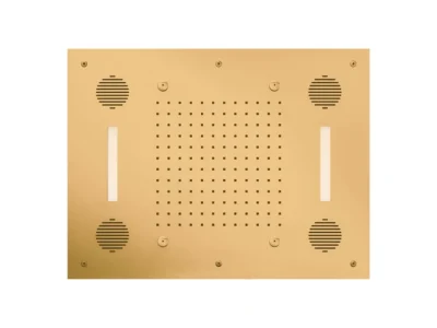 Εντοιχιζόμενη Κεφαλή ντουζ ορθογώνιας διατομής Almar E044211-211 63 x 48 cm Gold Brushed.