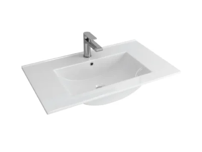 Επικαθήμενος νιπτήρας μπάνιου LT-7506 81 x 47 cm White με υπερχείλιση.