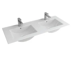 Επικαθήμενος νιπτήρας μπάνιου LT-7506 120 x 47 cm White με υπερχείλιση.