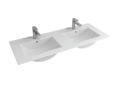 Επικαθήμενος νιπτήρας μπάνιου LT-7506 120 x 47 cm White με υπερχείλιση.