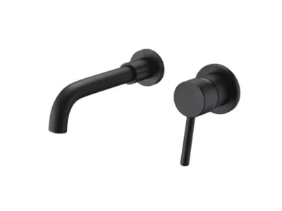 Επίτοιχη εντοιχισμένη Μπαταρία Νιπτήρα Artemis 911-P-N Black Matt.