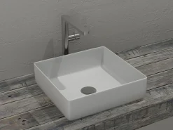 Επιτραπέζιος νιπτήρας μπάνιου Atrio 36 x 36 cm White χωρίς υπερχείλιση