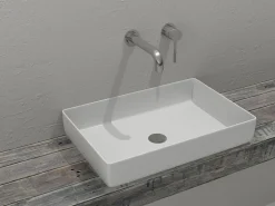 Επιτραπέζιος νιπτήρας μπάνιου Atrio 60 x 40 cm White χωρίς υπερχείλιση.