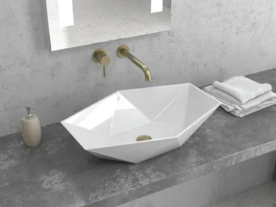 Επιτραπέζιος νιπτήρας μπάνιου LT-1138 57 x 37 cm White χωρίς υπερχείλιση.